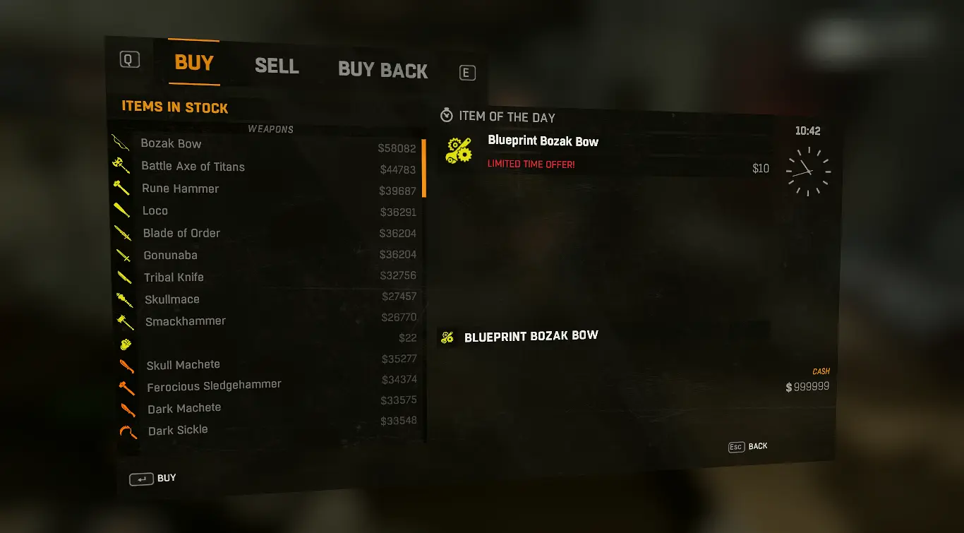 消逝的光芒 商店中的所有商品-2-奇游Mod大师