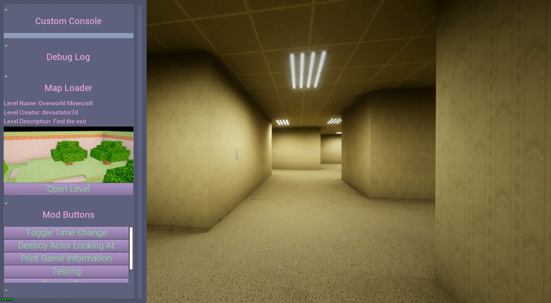 Escape the Backrooms-Вставить загрузчик карт-lagofast mod master