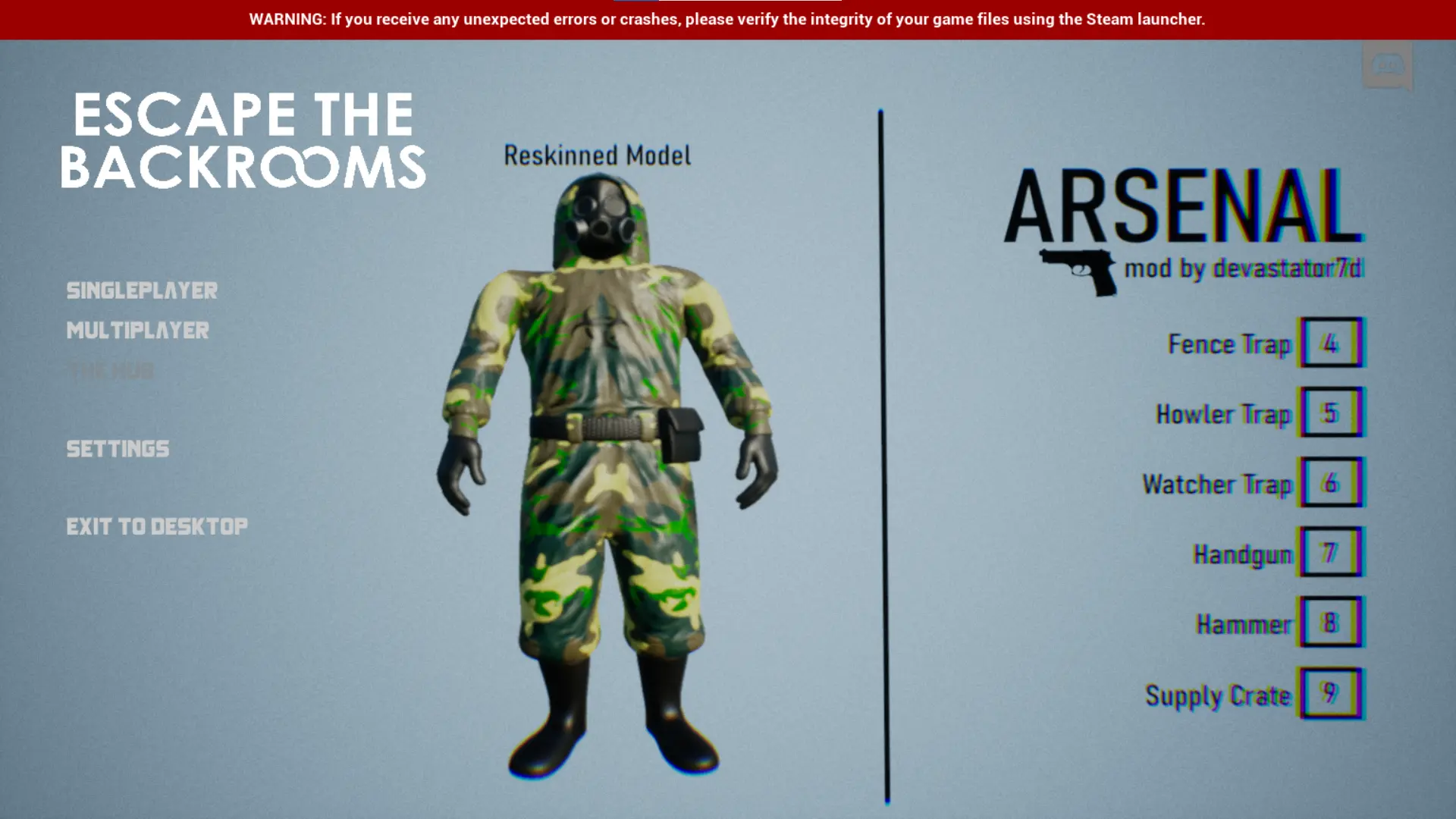 Escape the Backrooms Арсенал-3-lagofast mod master
