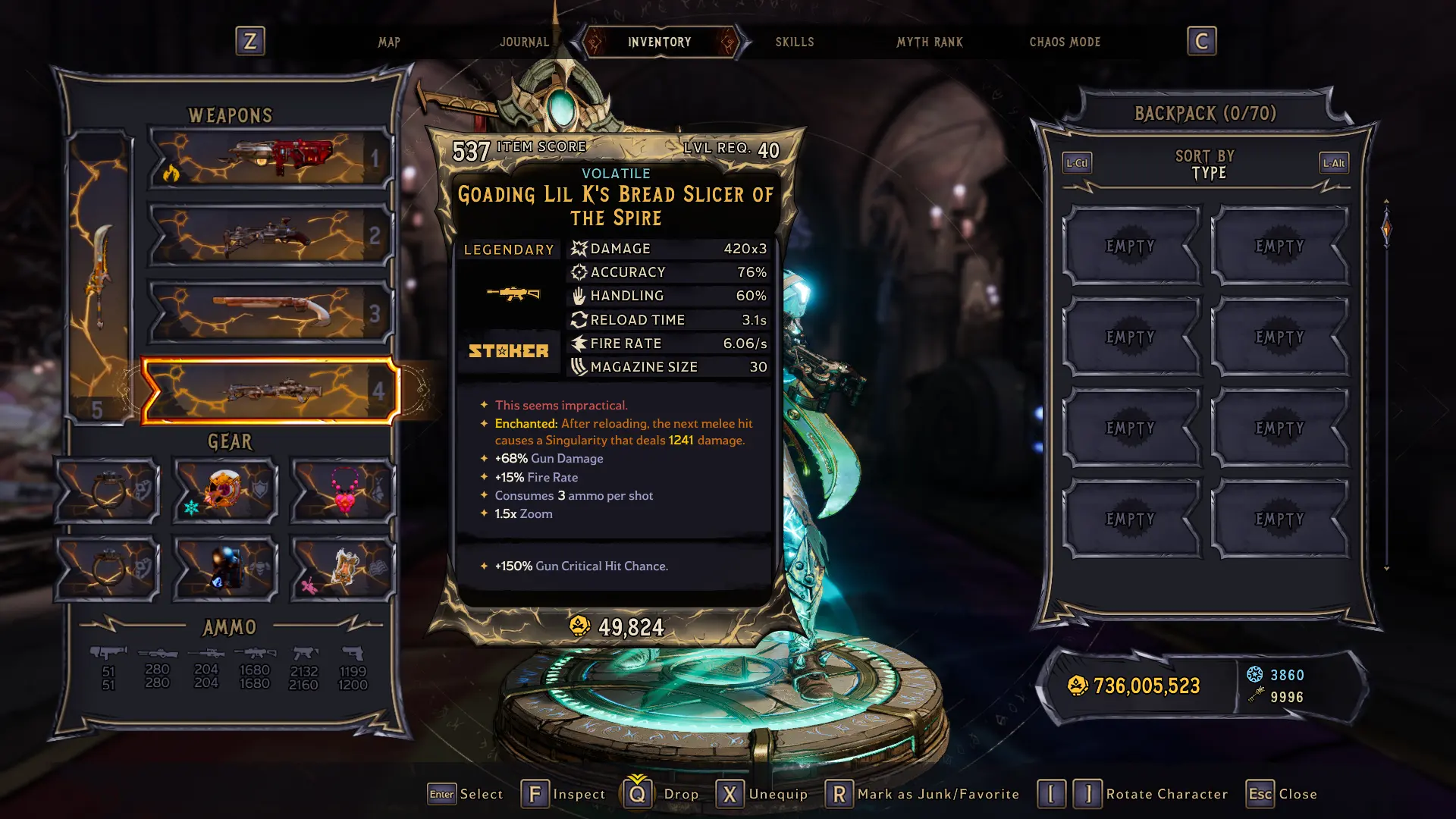 Tiny Tina's Wonderlands Игра Wonderlands Save LVL 40 TrapScallion Chaos 20-2-lagofast mod master