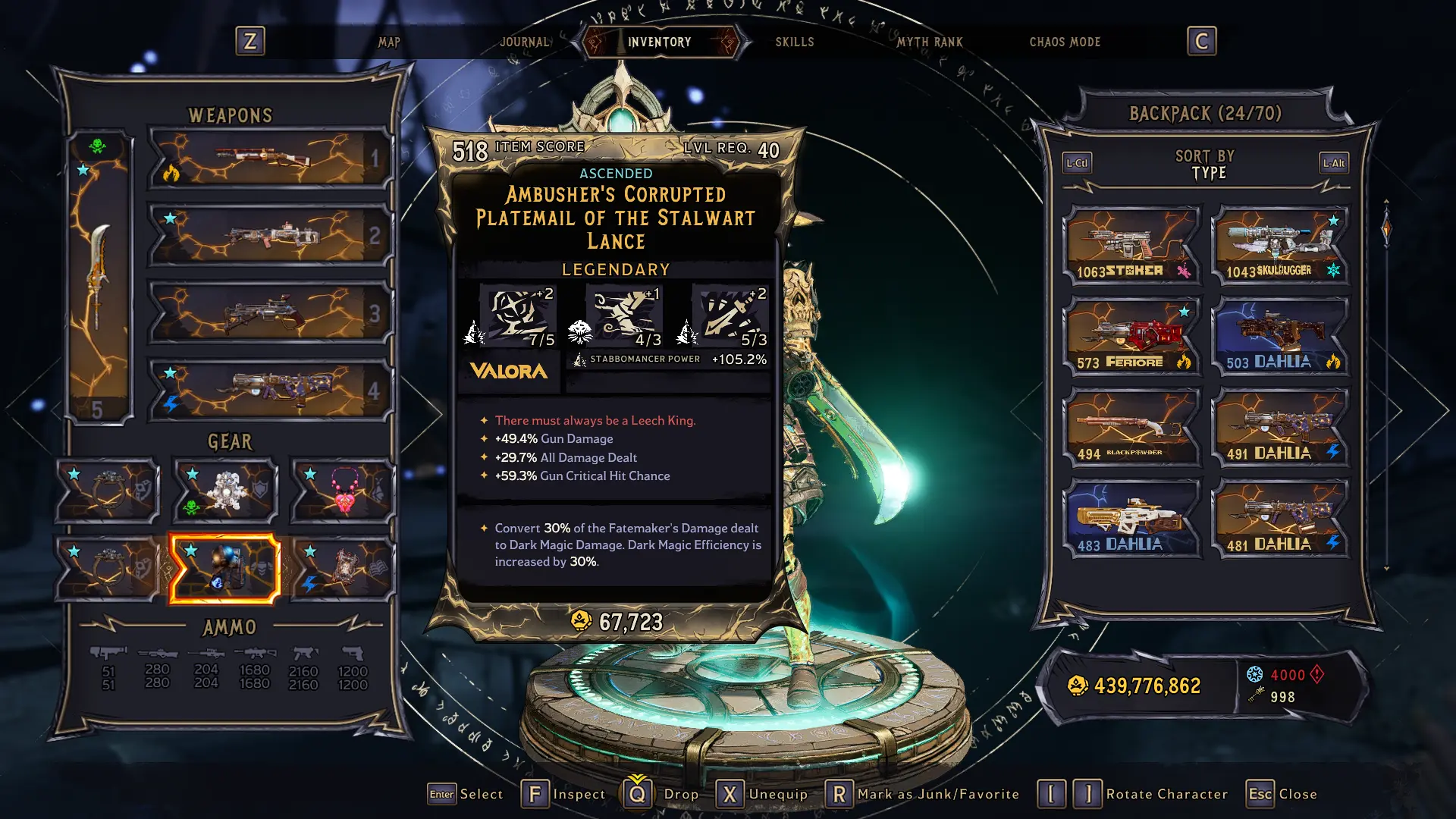 Tiny Tina's Wonderlands MISTDANCER LVL 40 Chaos 20 Сохранение игры (МОДИРОВАННЫЕ ПРЕДМЕТЫ)-3-lagofast mod master