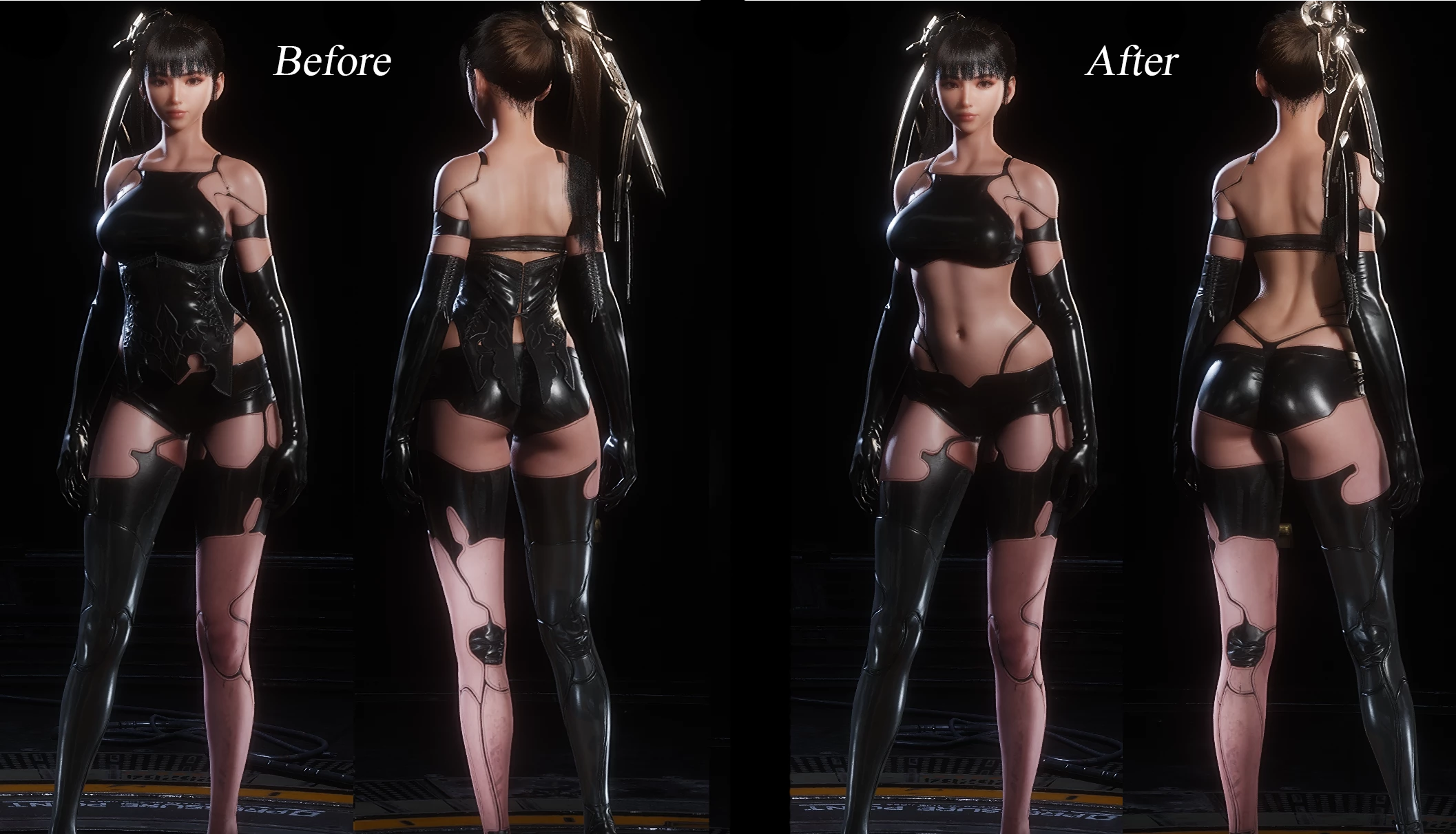 Stellar Blade YoRHa A2 Outfit Исправление талии-2-lagofast mod master