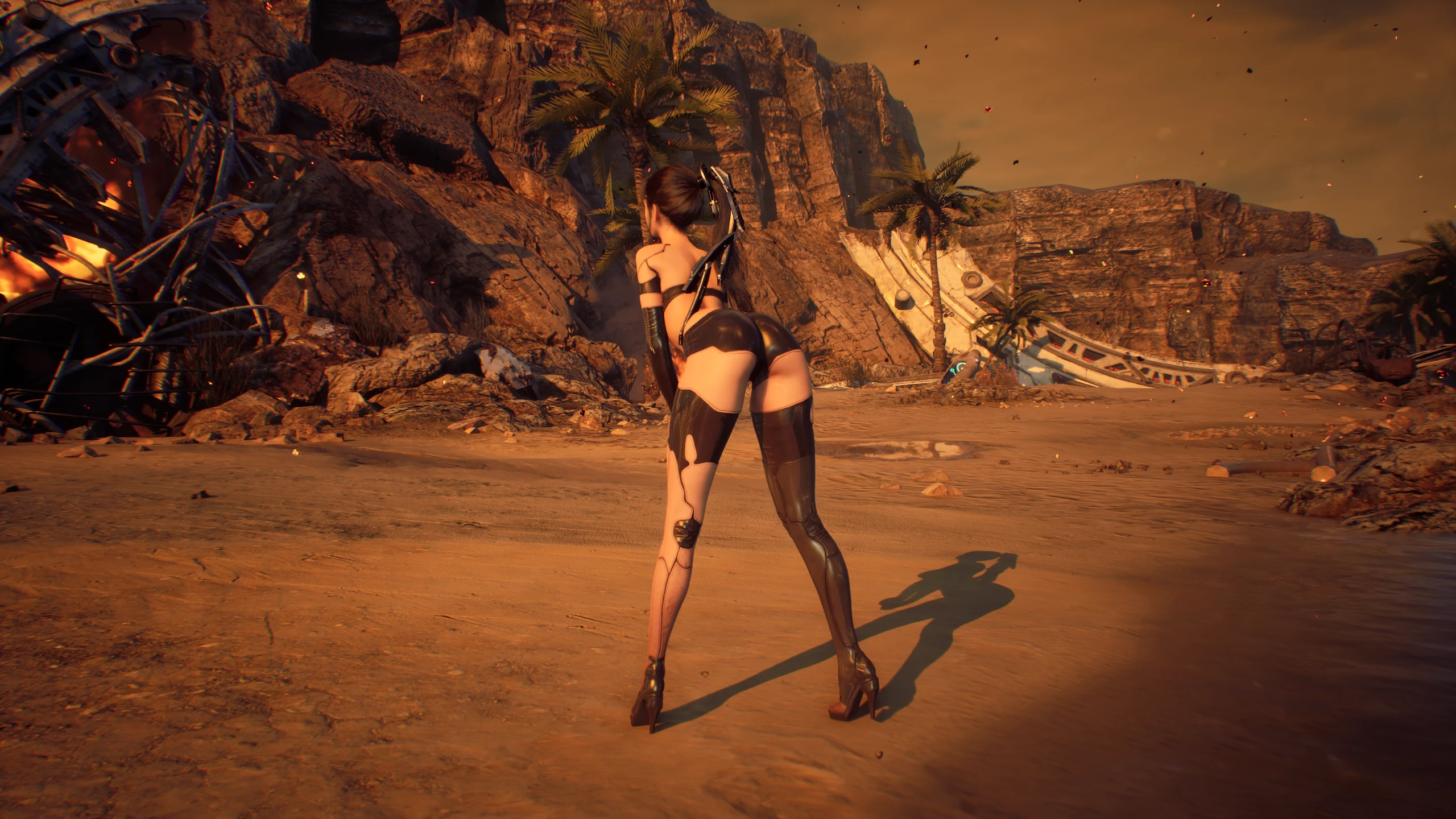 Stellar Blade YoRHa A2 Outfit Исправление талии-4-lagofast mod master