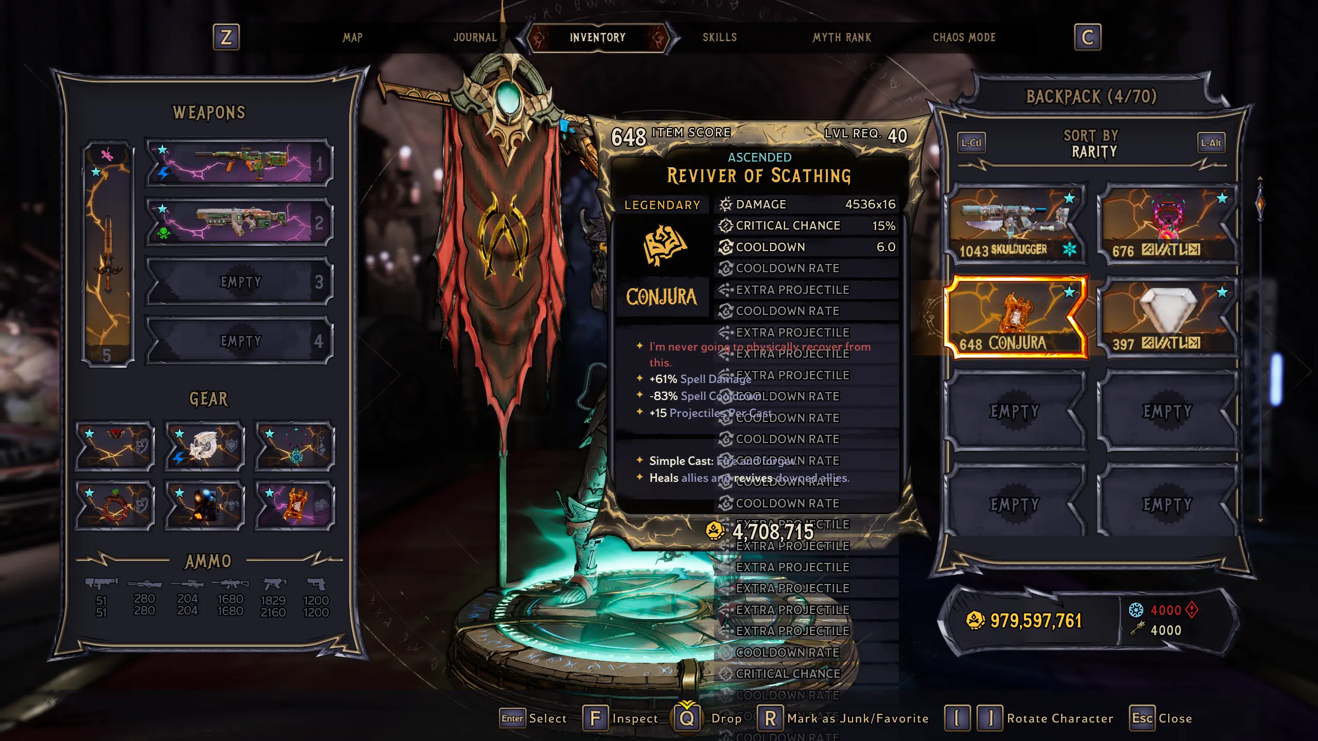 Tiny Tina's Wonderlands Максимальный уровень 40 Mistdancer (средняя-высокая модификация)-5-lagofast mod master