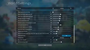 幻兽帕鲁-增加世界设置限制-奇游Mod大师