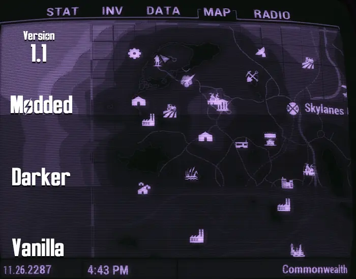 辐射4 带有可见道路的改进地图-8-奇游Mod大师