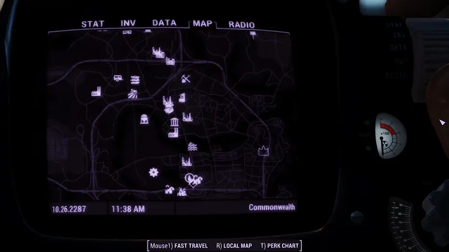 辐射4 带有可见道路的改进地图-2-奇游Mod大师