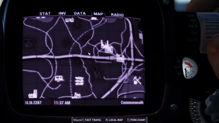 辐射4 带有可见道路的改进地图-7-奇游Mod大师