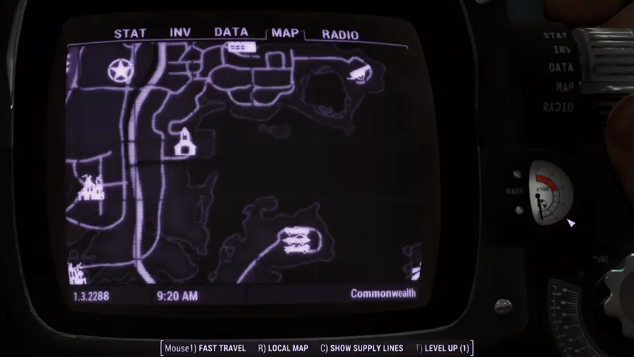 辐射4 带有可见道路的改进地图-3-奇游Mod大师