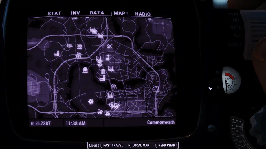 辐射4 带有可见道路的改进地图-5-奇游Mod大师