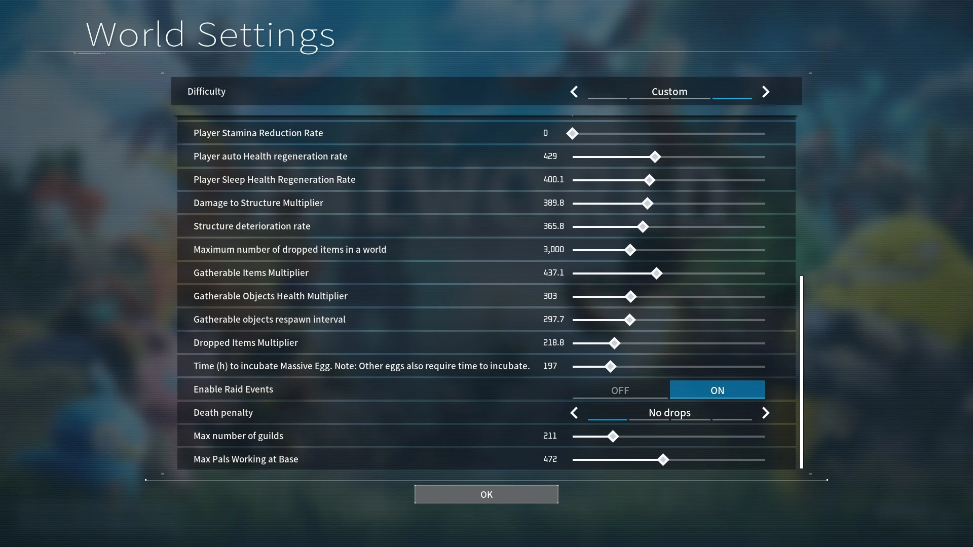 幻兽帕鲁 增加世界设置限制-1-奇游Mod大师