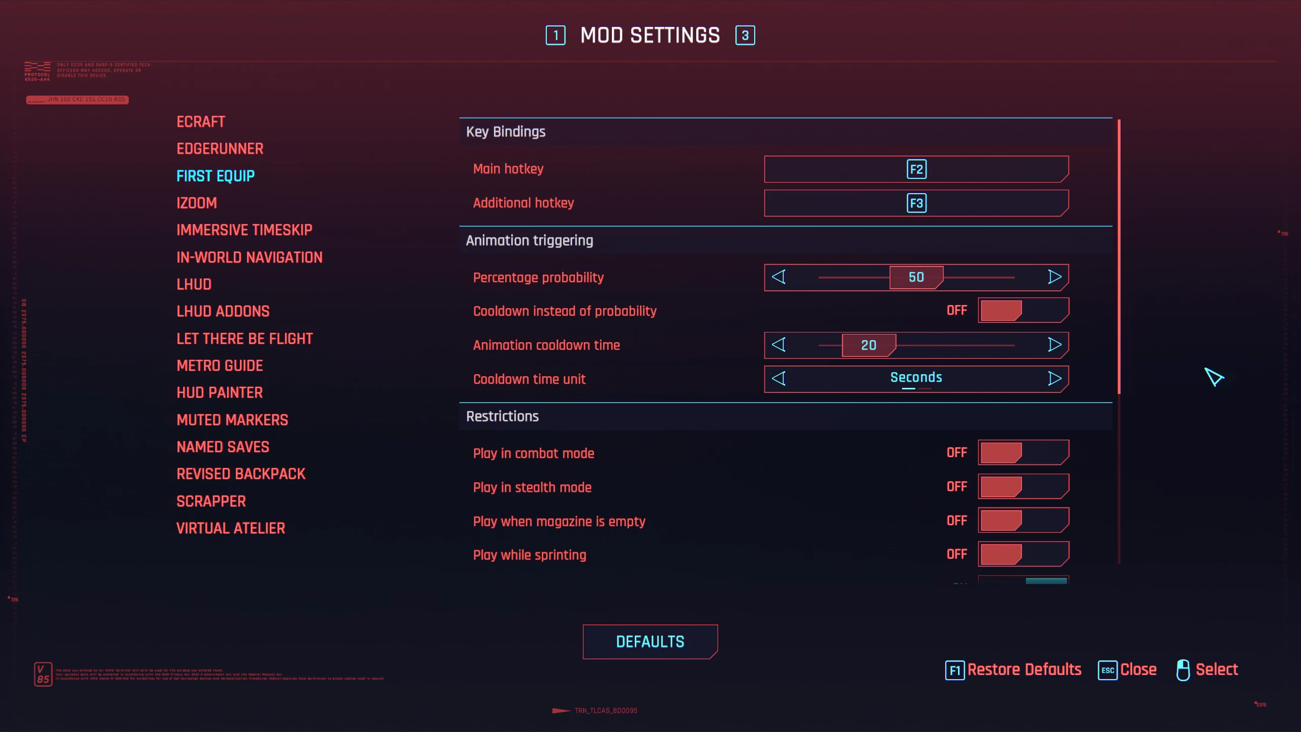 赛博朋克 2077 始终第一装备-4-奇游Mod大师
