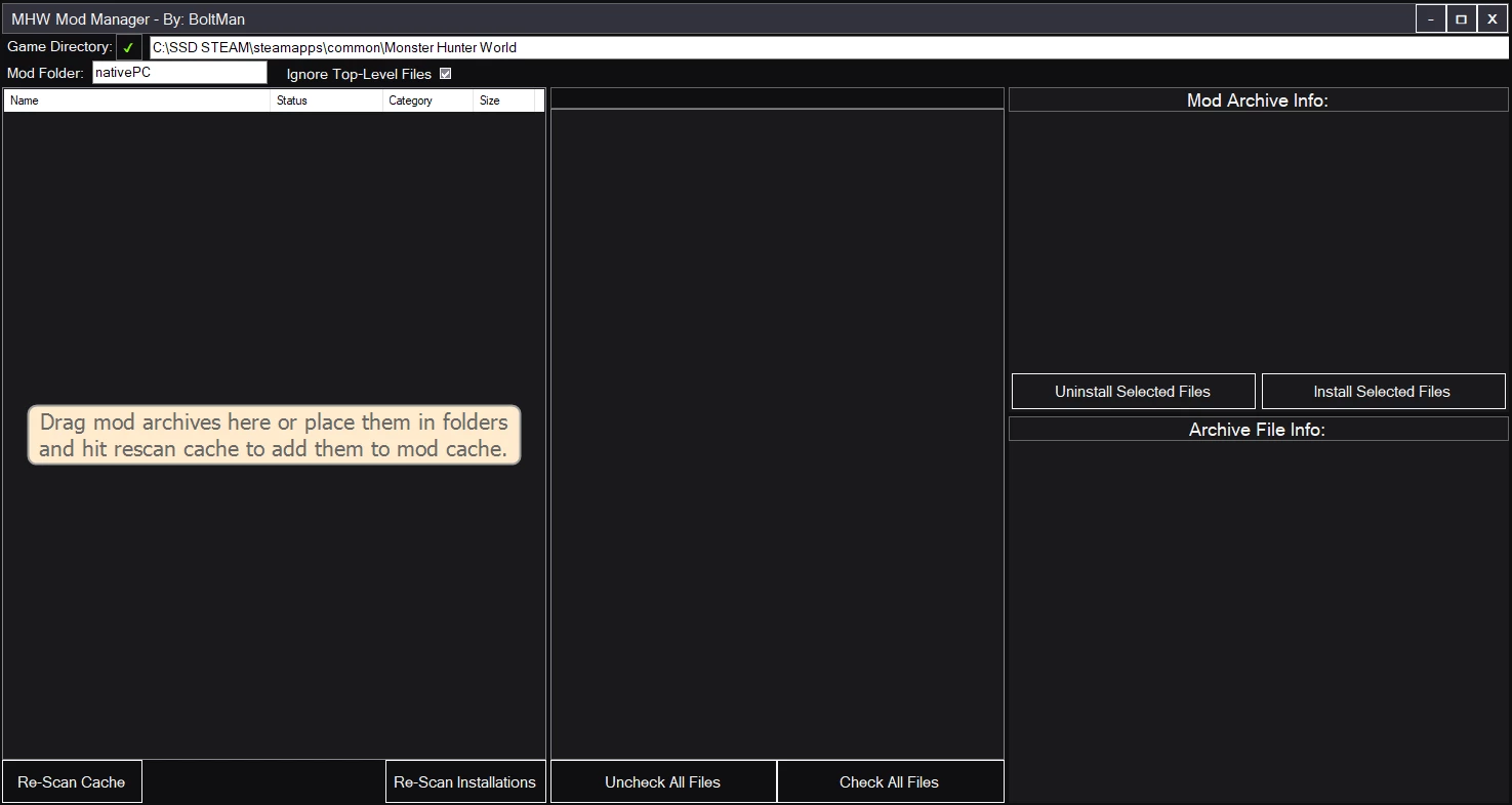 怪物猎人:世界 MHW 模式 管理 器-2-奇游Mod大师