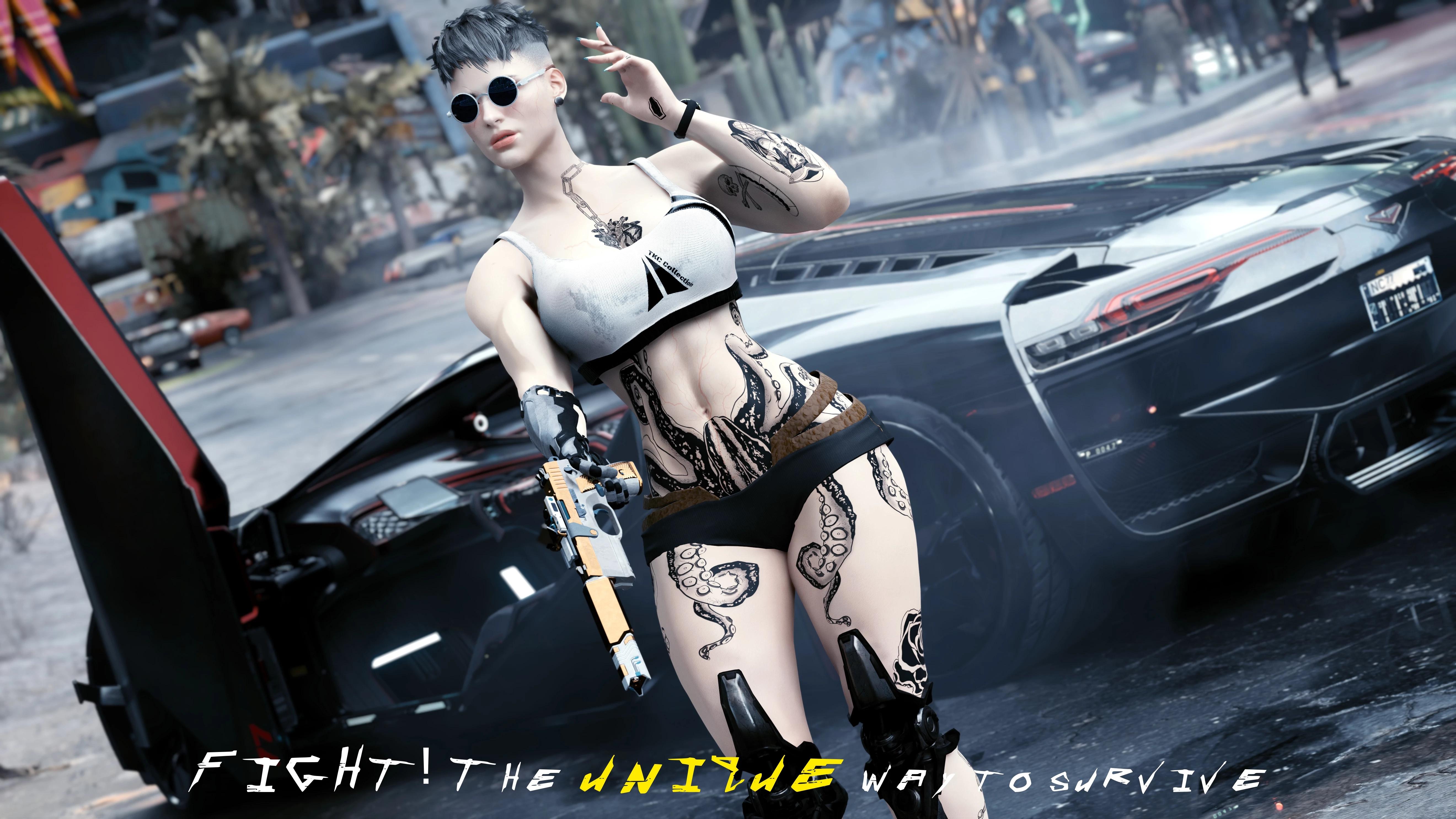 赛博朋克 2077 -KS-UV纹理框架-5-奇游Mod大师