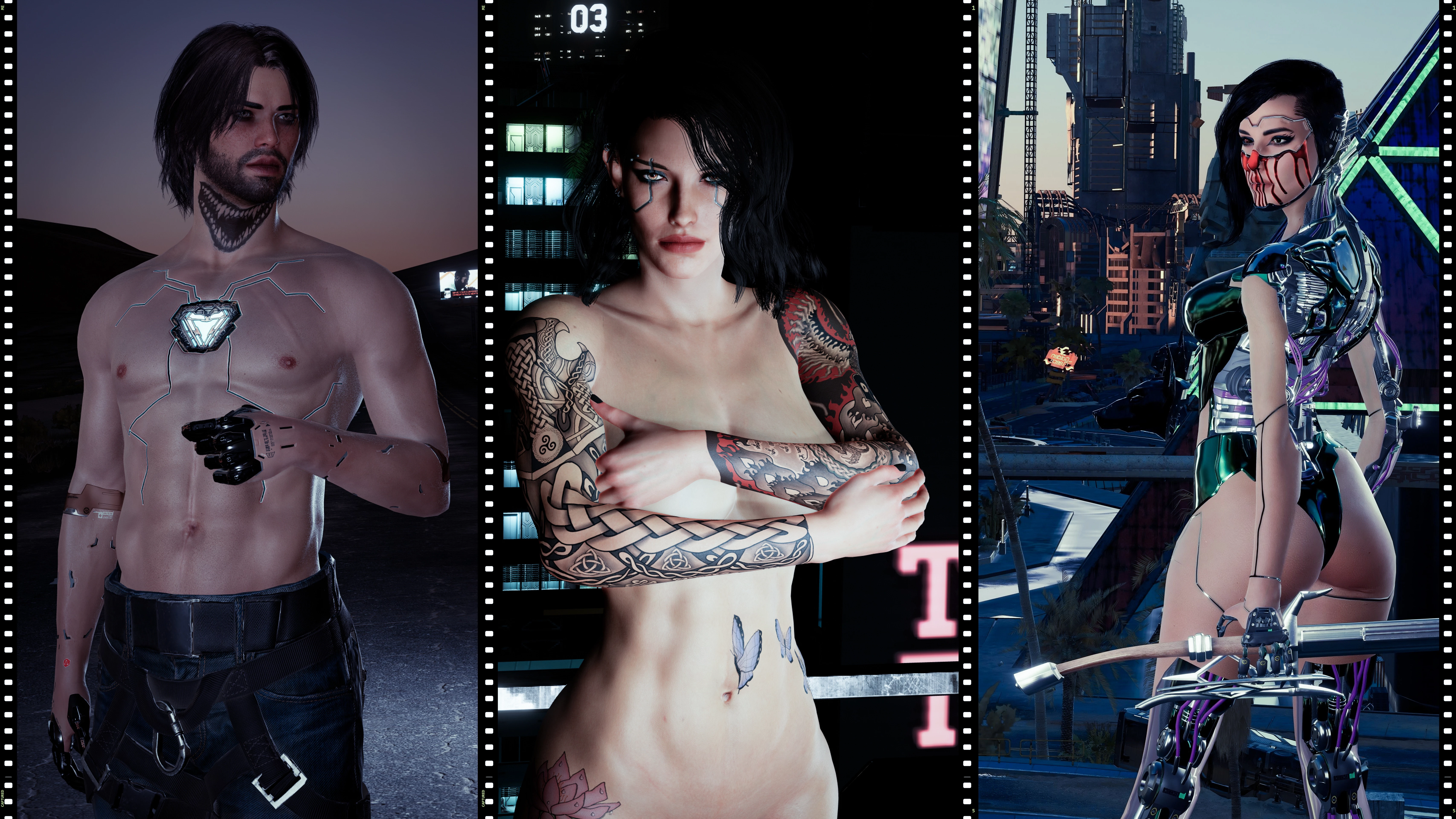 赛博朋克 2077 -KS-UV纹理框架-2-奇游Mod大师