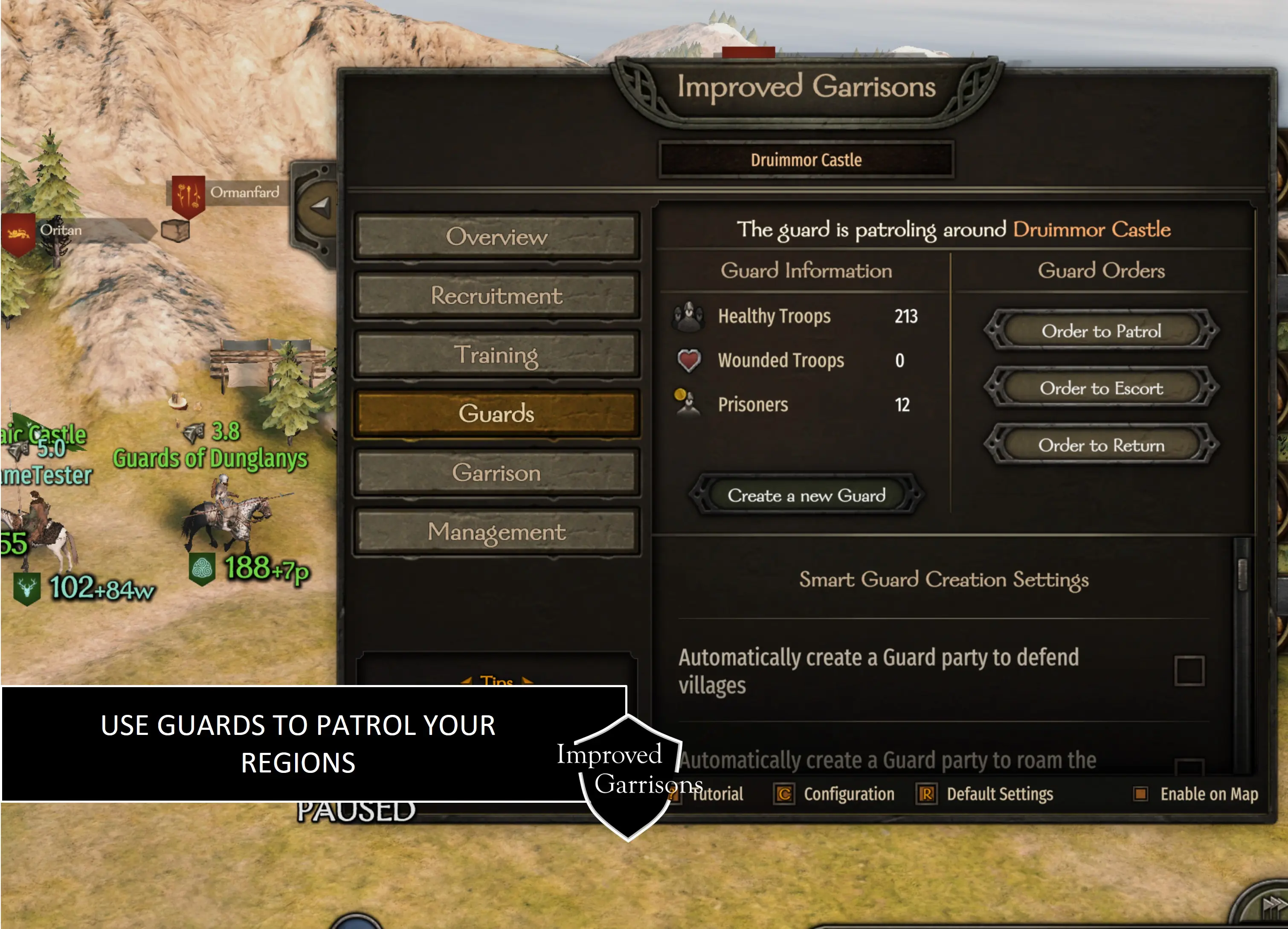 骑马与砍杀2:霸主 改进的驻军-6-奇游Mod大师