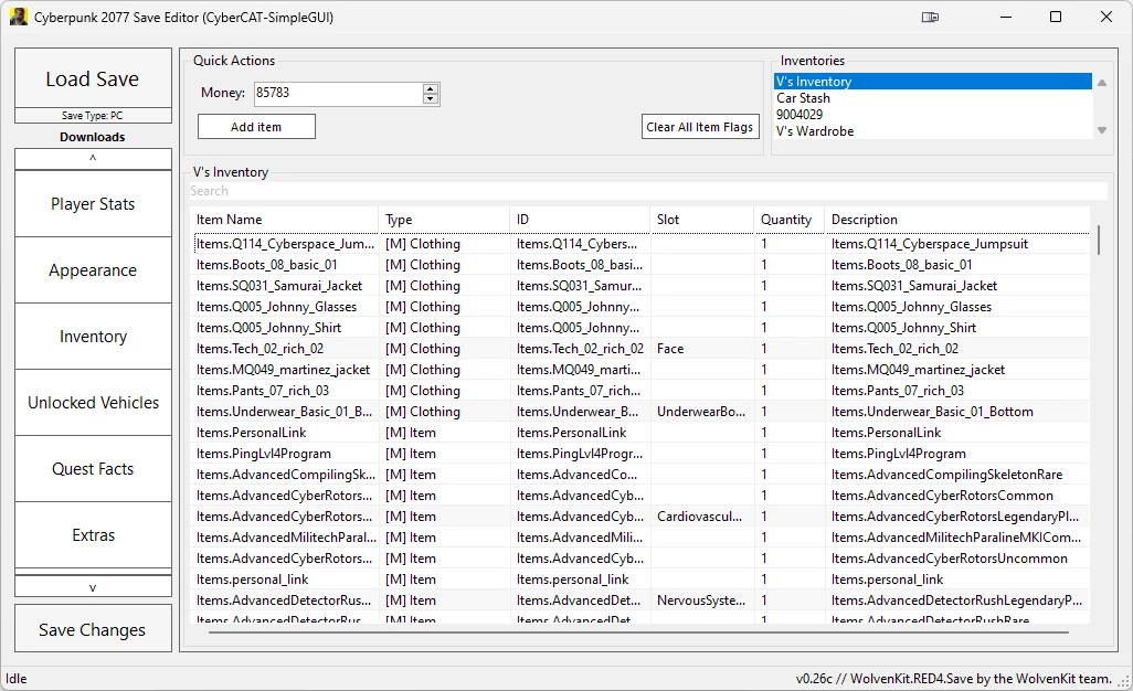 赛博朋克 2077 保存编辑器（CyberCAT SimpleGUI项目）-2-奇游Mod大师