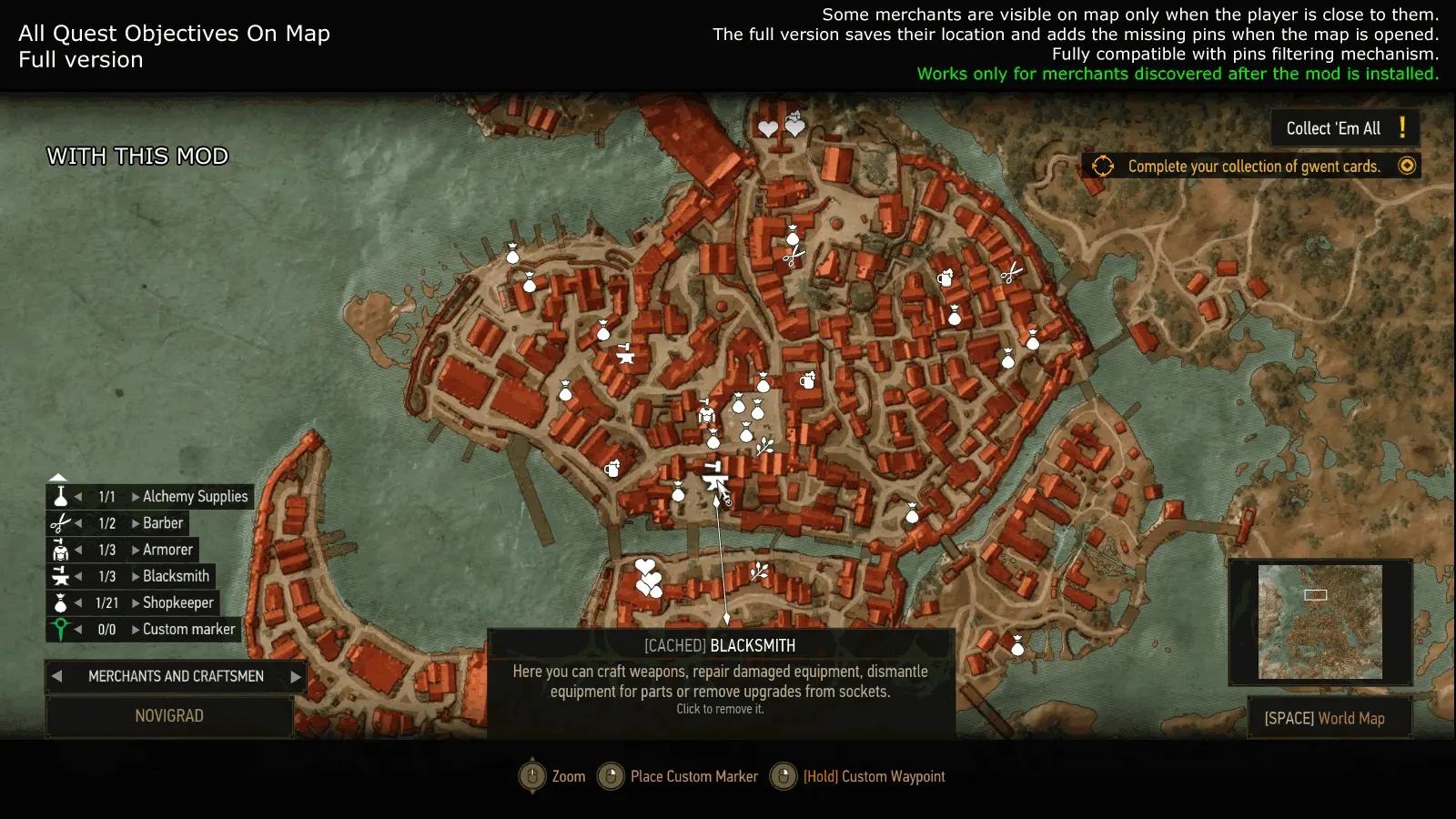 巫师3:狂猎 地图上的所有任务目标-2-奇游Mod大师