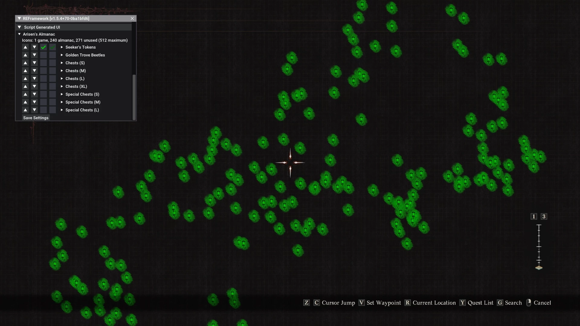 龙之信条2-Arisen年鉴(其他地图标记-探索者令牌-金叉甲虫-各种类型的箱子)-奇游Mod大师
