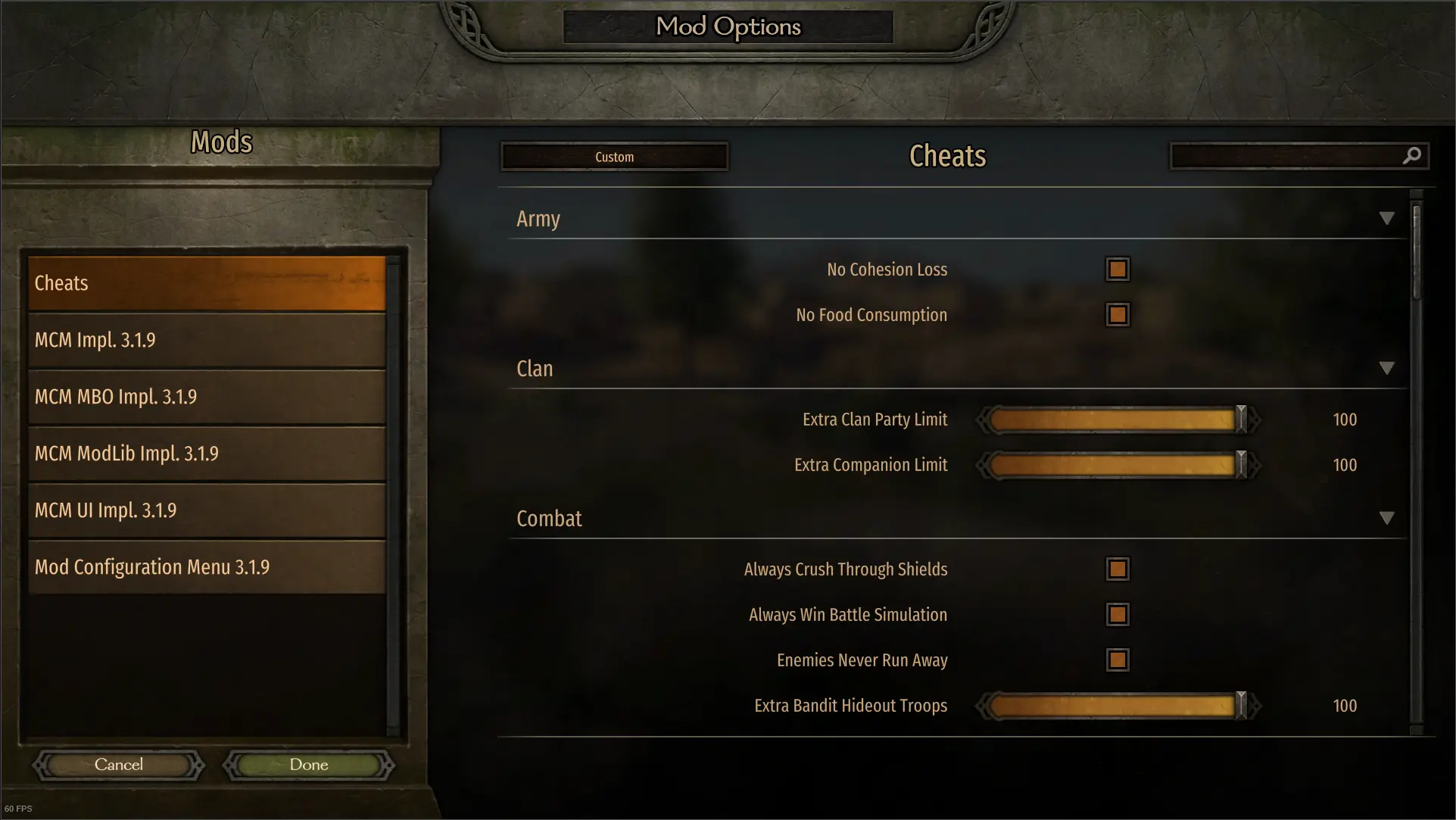 骑马与砍杀2:霸主 Bannerlord秘籍-3-奇游Mod大师