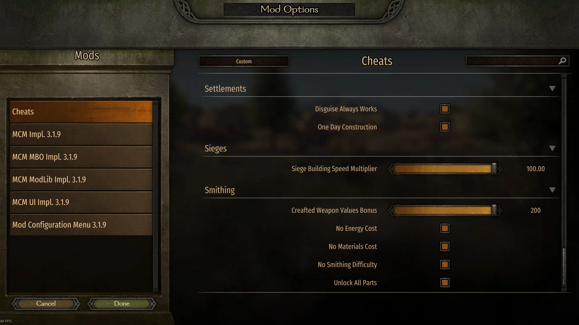 骑马与砍杀2:霸主 Bannerlord秘籍-6-奇游Mod大师