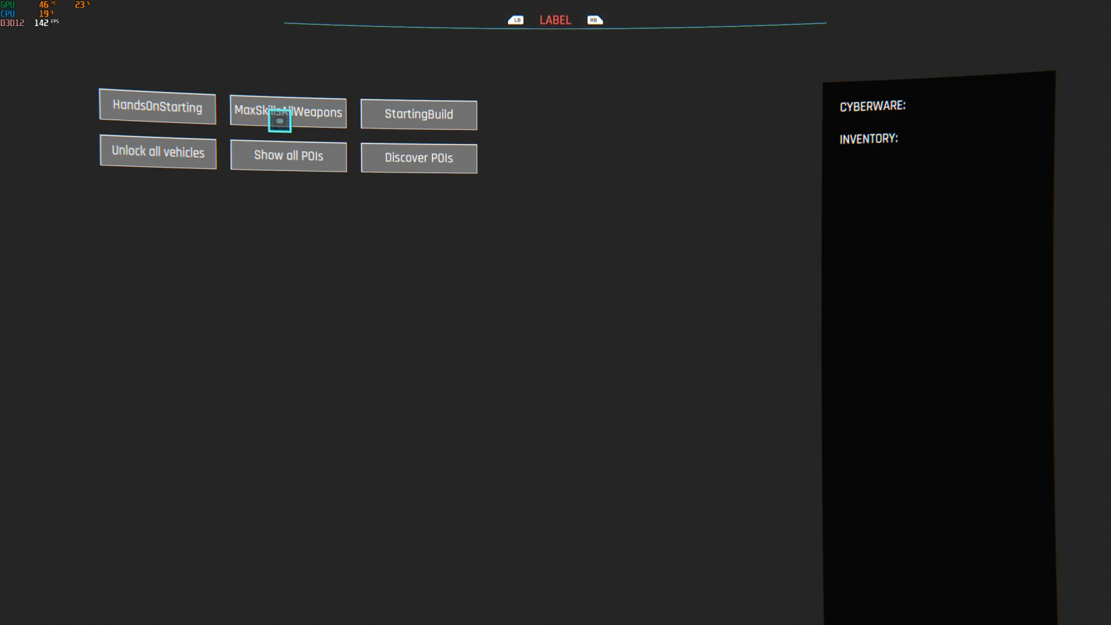 Cyberpunk 2077 Cyber Engine Tweaks-4-lagofast mod master