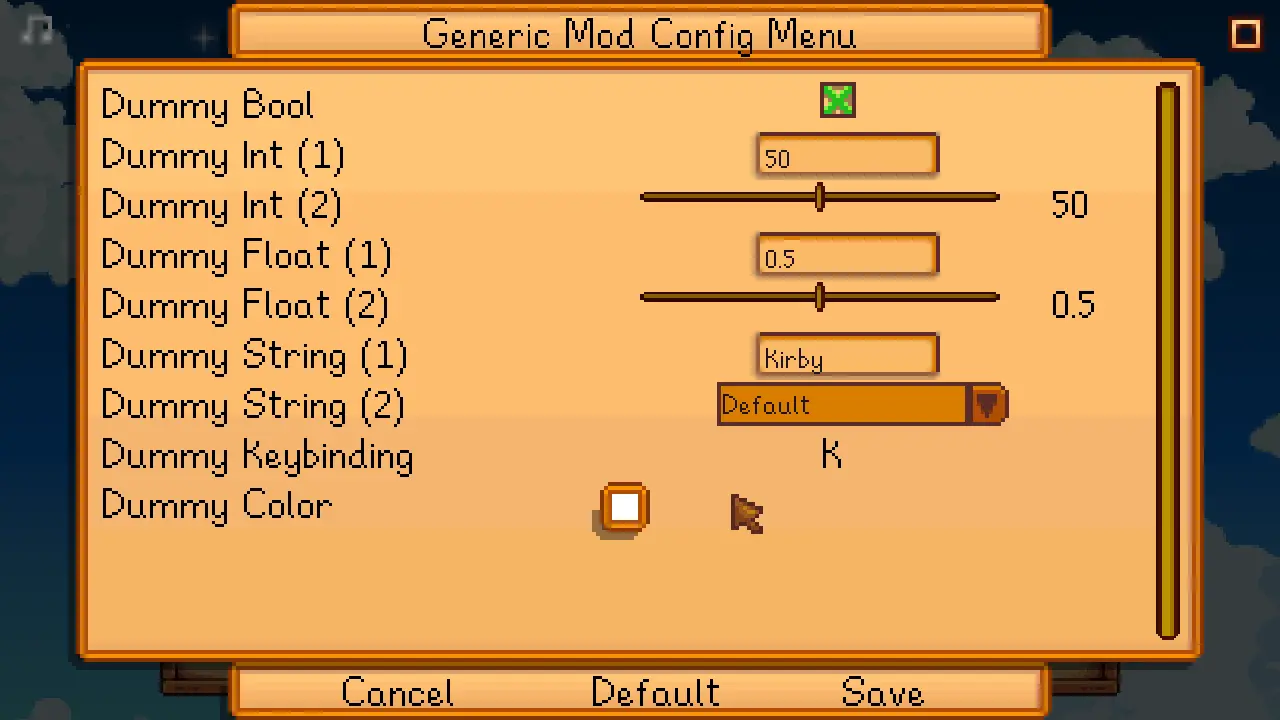 Stardew Valley-Generic Mod Config Menu (GMCM)-lagofast mod master