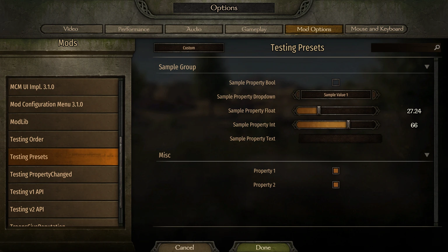 Mount&BladeII:Bannerlord Mod Configuration Menu (MCM)-8-lagofast mod master