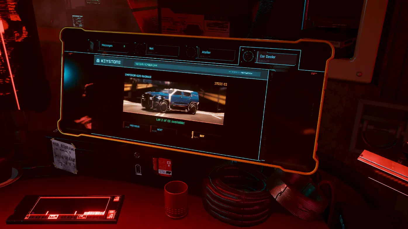Cyberpunk 2077-Virtual Car Dealer-lagofast mod master